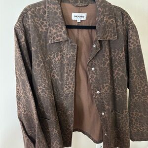Vigoss Tan Animal Print Jacket